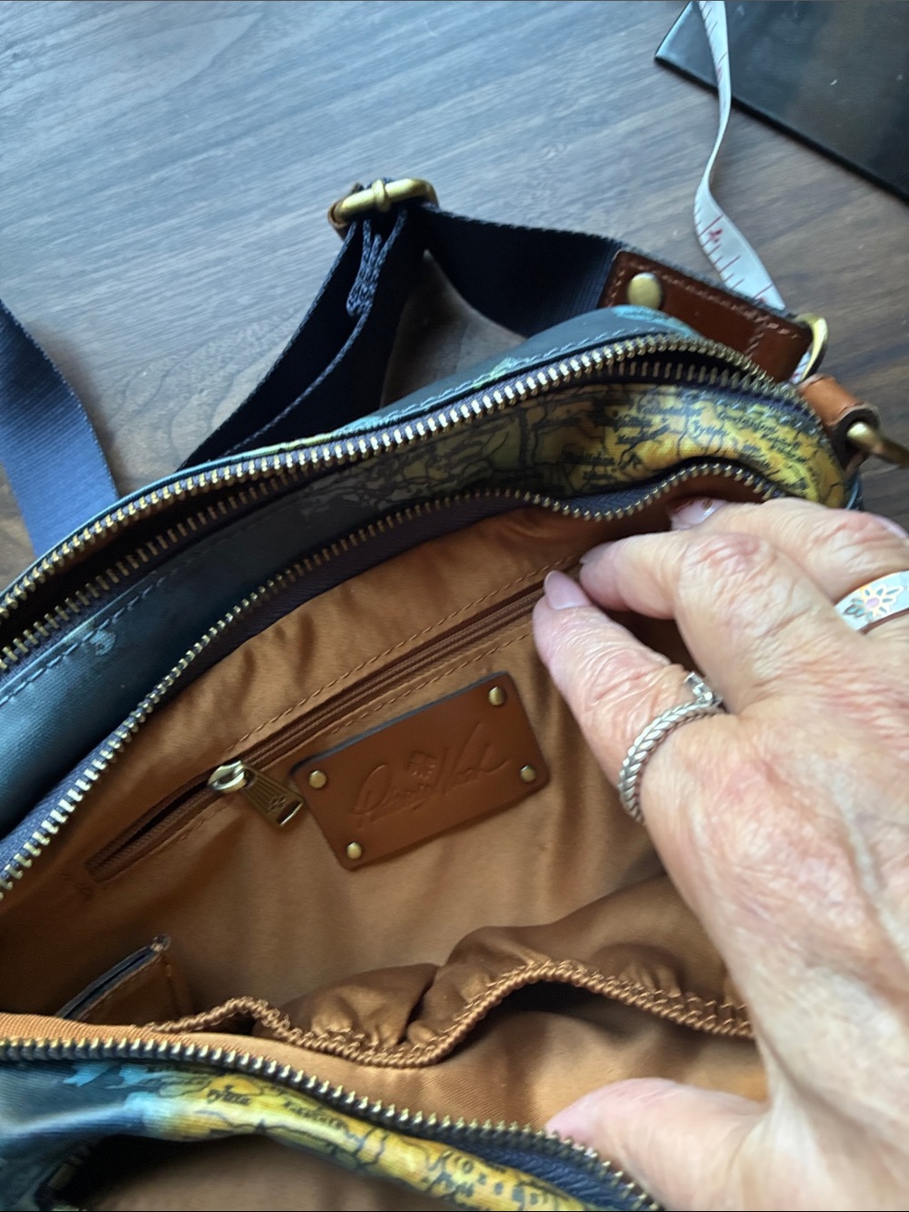Patricia Nash Greek map Camera style bag - Picture 5 of 12